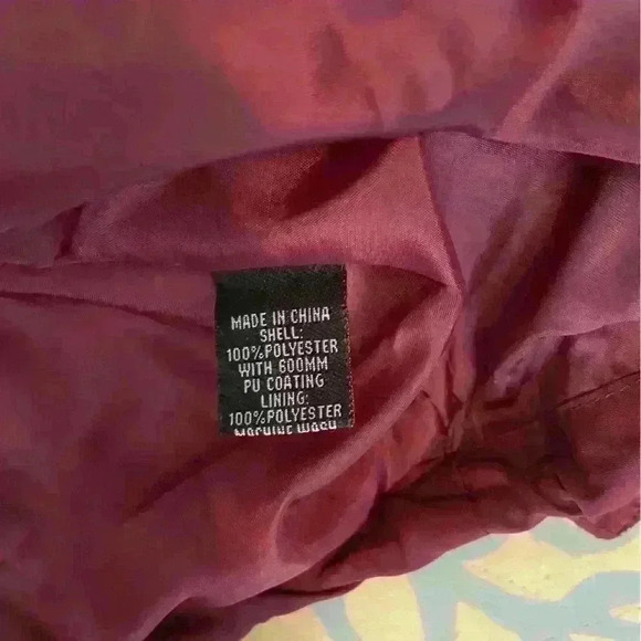 Miss London Jacket Women Size S Black Label Utility Cinch Waist Burgundy Outdoor - Picture 11 of 13